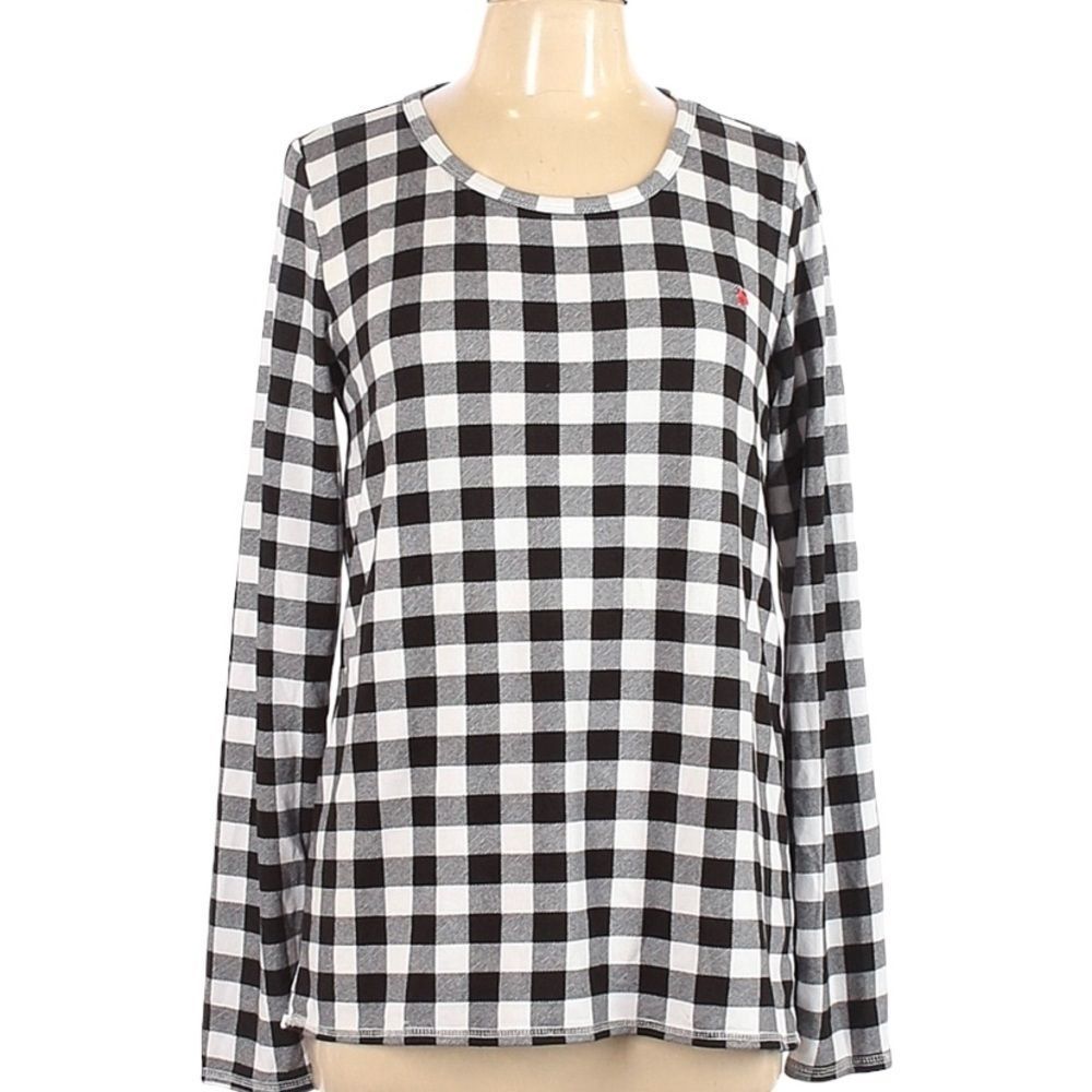 Lucky Brand Checkered Top size Large